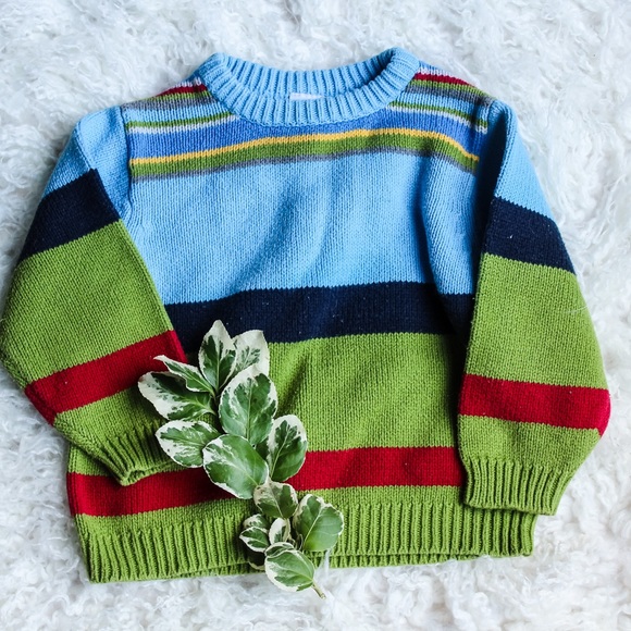 Colourful Striped Sweater | Please Mum | 18 months - Picture 1 of 2